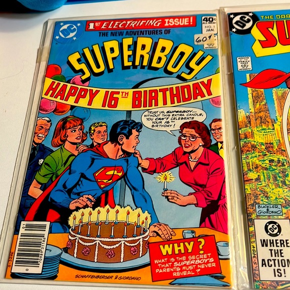 Superboy # 1 16th birthday and supergirl # 1 electrifying issue great condition - Picture 1 of 13